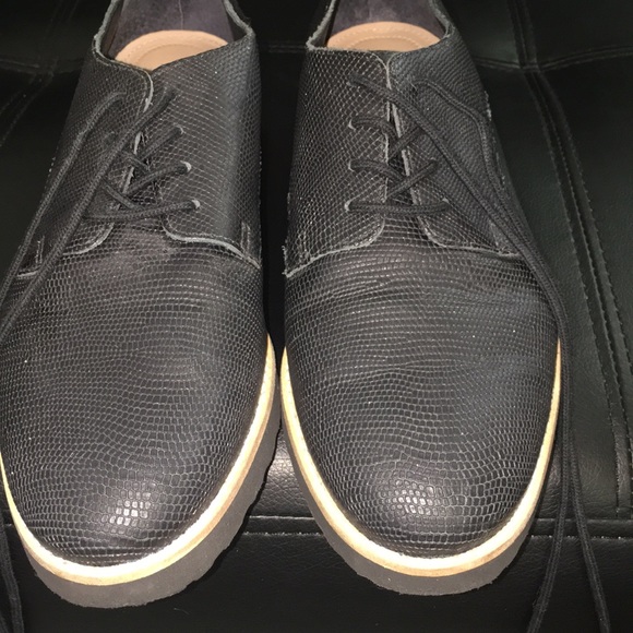 EUC SZ 8 Nurture black leather oxfords - Picture 2 of 6